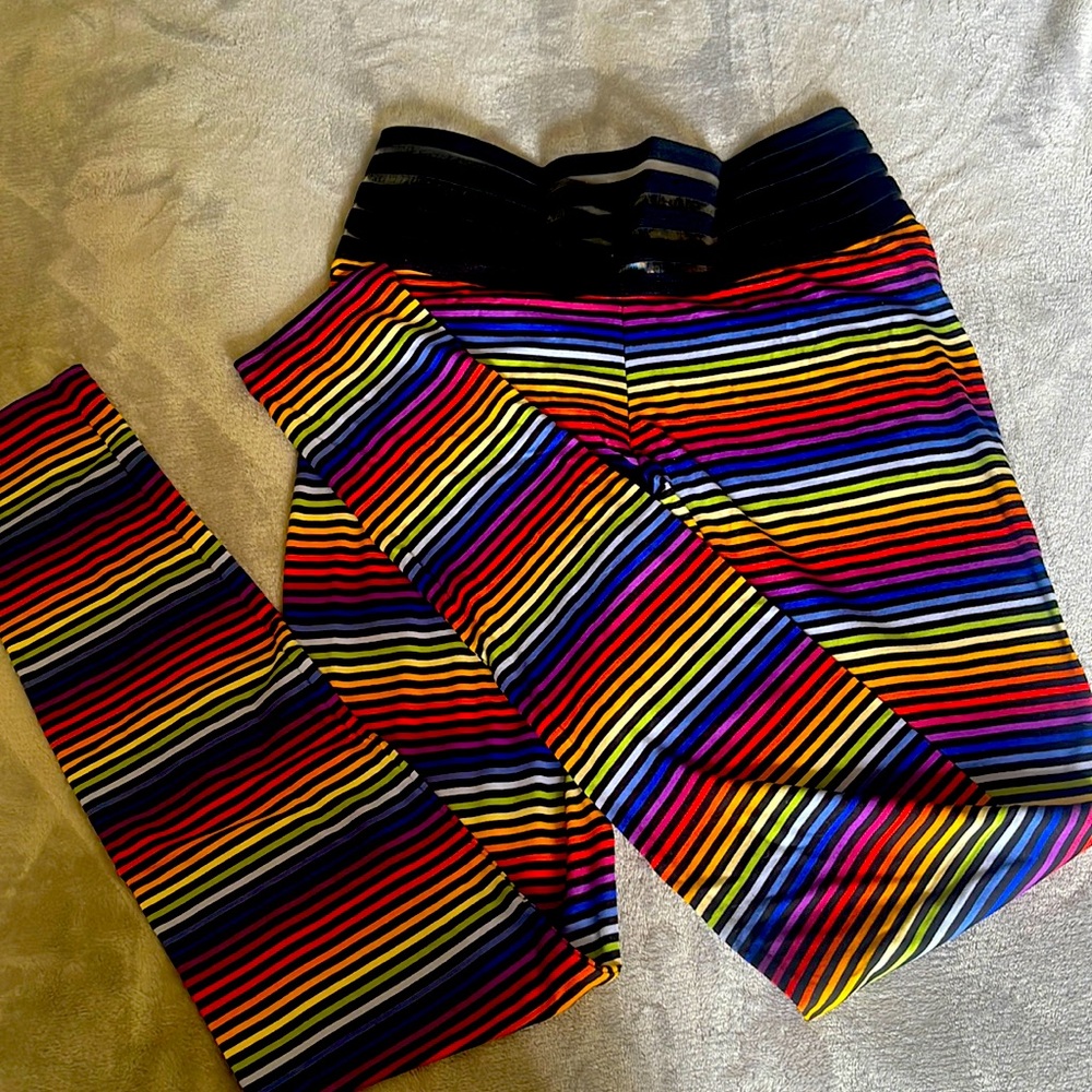 Never worn rainbow cute Booty lounge legging